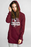 Hoodie Long Femme Original Au Coton Col Croisé Molleton Doux Confort Ultime