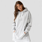 Robe Sweat à Capuche Oversize theWarmy - Confort Ultime, Style Décontracté Femme