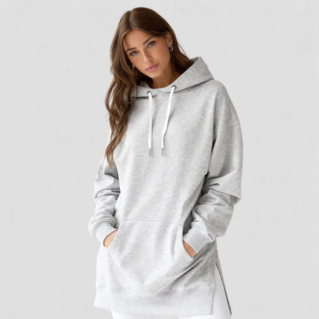 Robe Sweat à Capuche Oversize theWarmy - Confort Ultime, Style Décontracté Femme Hover Image