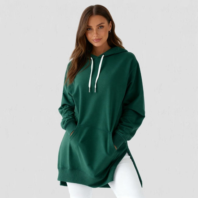 Robe Sweat à Capuche Oversize theWarmy - Confort Ultime, Style Décontracté Femme Hover Image