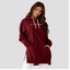Robe Sweat à Capuche Oversize - Confort Ultime, Style Décontracté Femme Burgundy