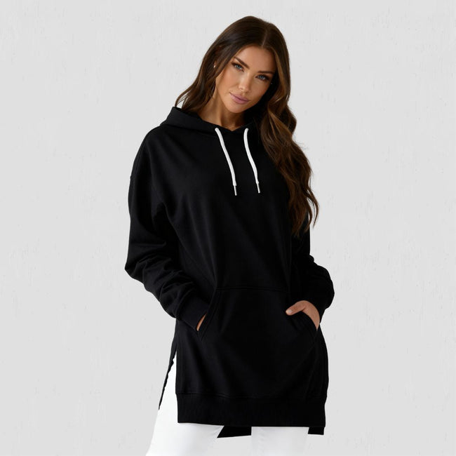 Robe Sweat à Capuche Oversize theWarmy - Confort Ultime, Style Décontracté Femme Hover Image