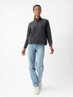 Pull Matelassé Femme en Bambou Brossé Ultra-Doux avec Boutons-Pression Élégants