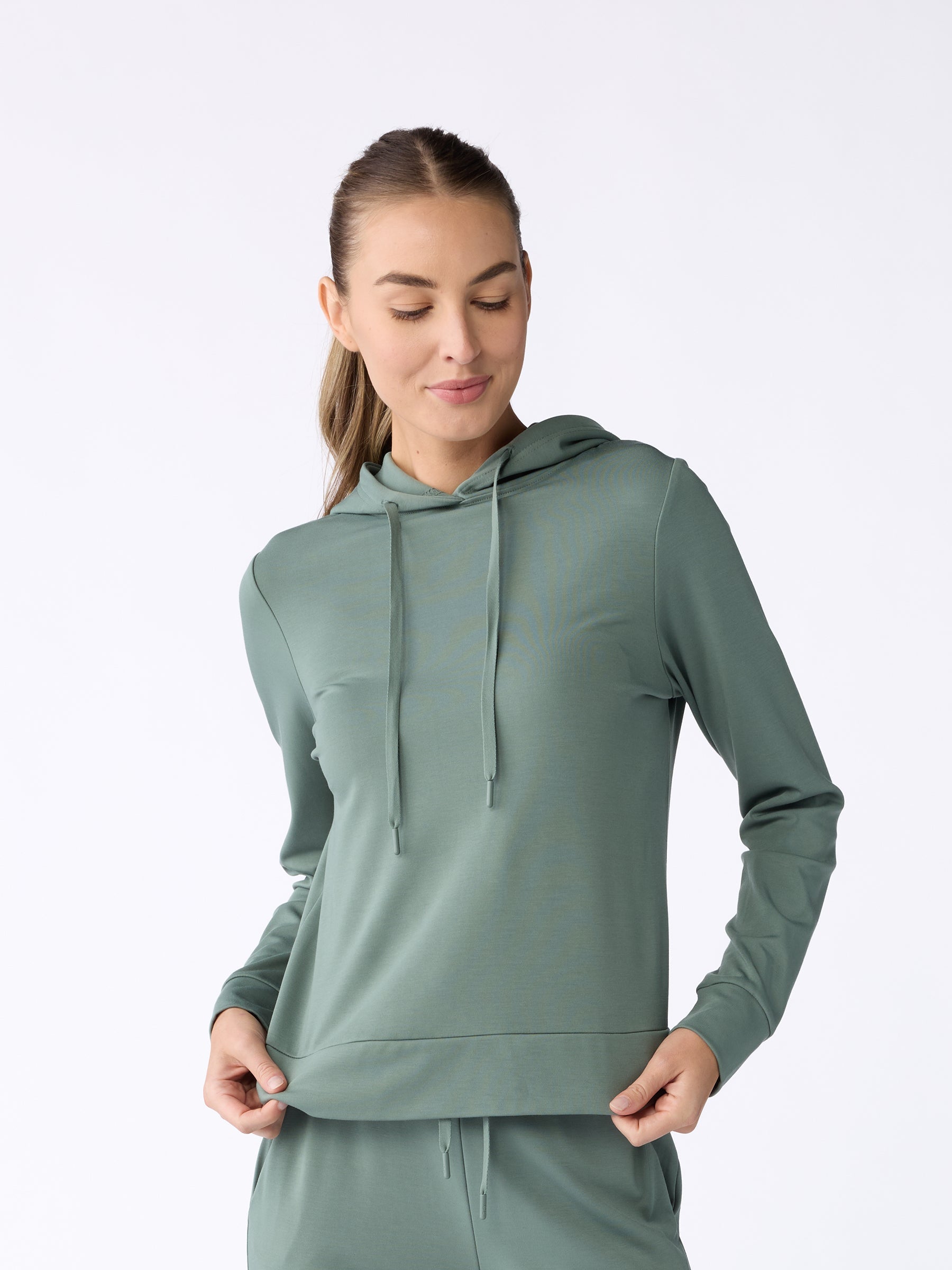 Sweat à Capuche Femme Bambou Brossé Ultra-Doux Cozy Earth, Confort Suprême