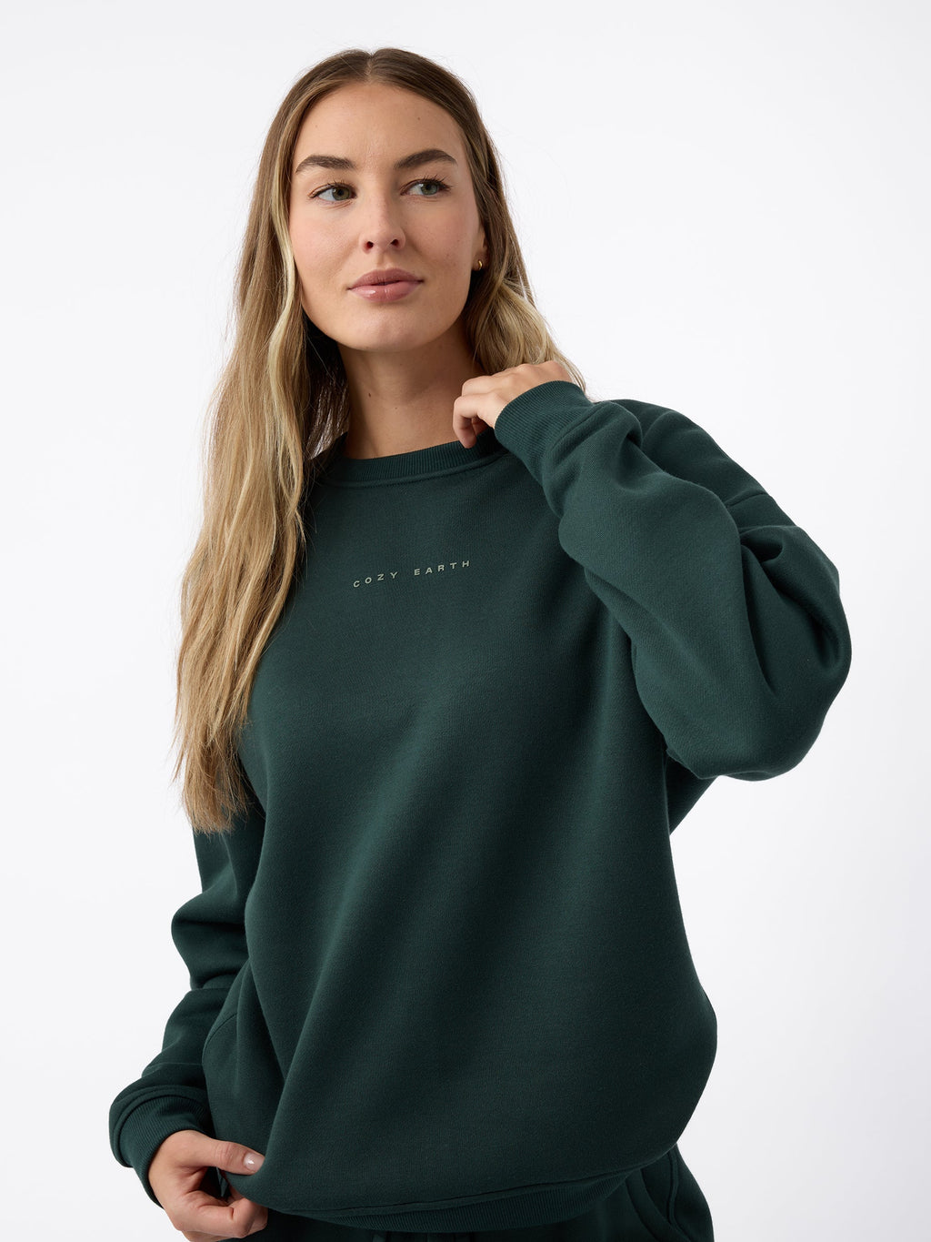 Sweat-shirt Col Rond Cityscape Femme Cozy Earth Polaire Écologique Ultra-Doux