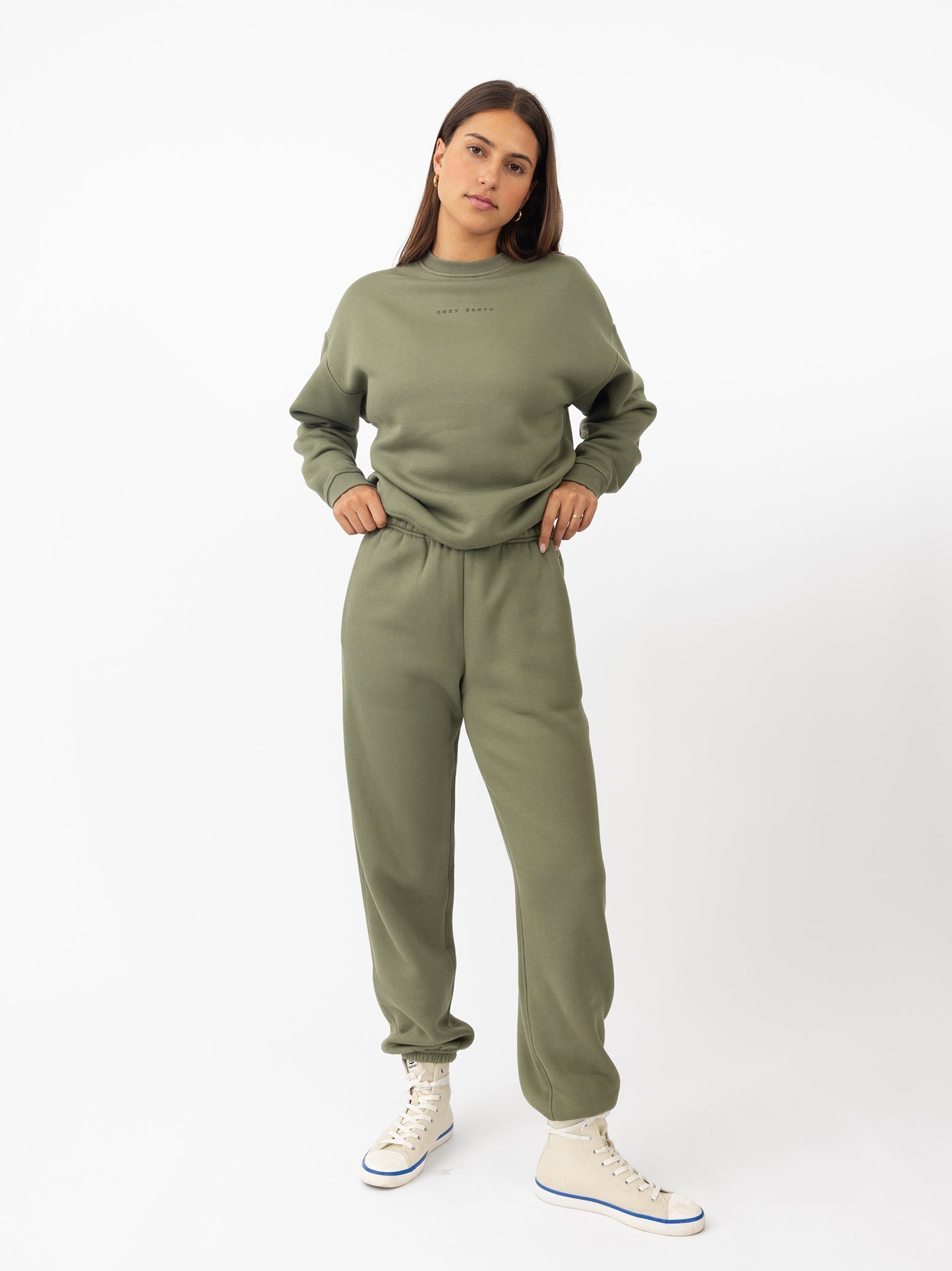 Sweat-shirt Col Rond Cityscape Femme Cozy Earth Polaire Écologique Ultra-Doux