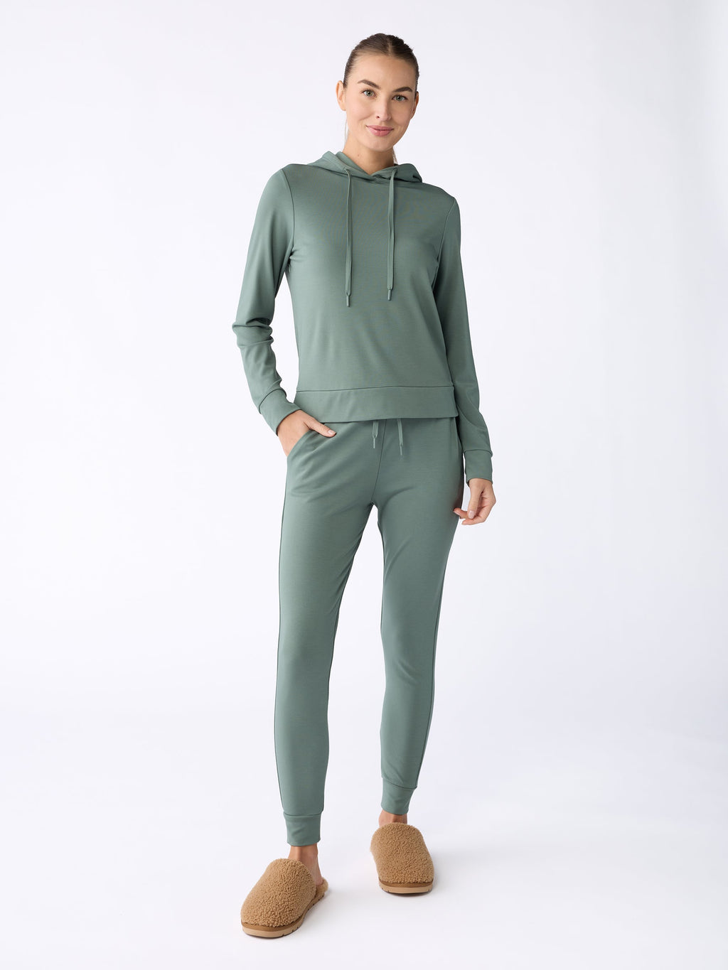 Sweat à Capuche Femme Bambou Brossé Ultra-Doux Cozy Earth, Confort Suprême