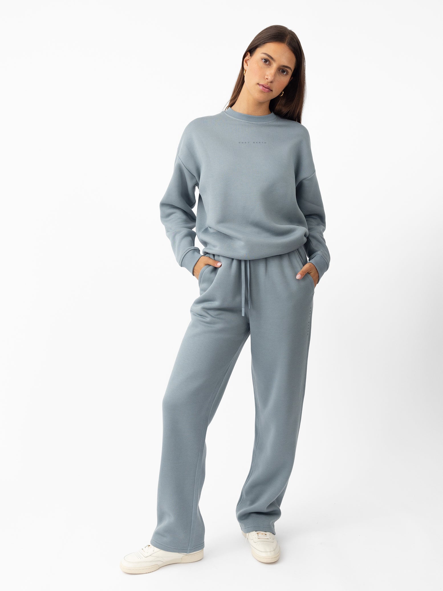 Sweat-shirt Col Rond Cityscape Femme Cozy Earth Polaire Écologique Ultra-Doux