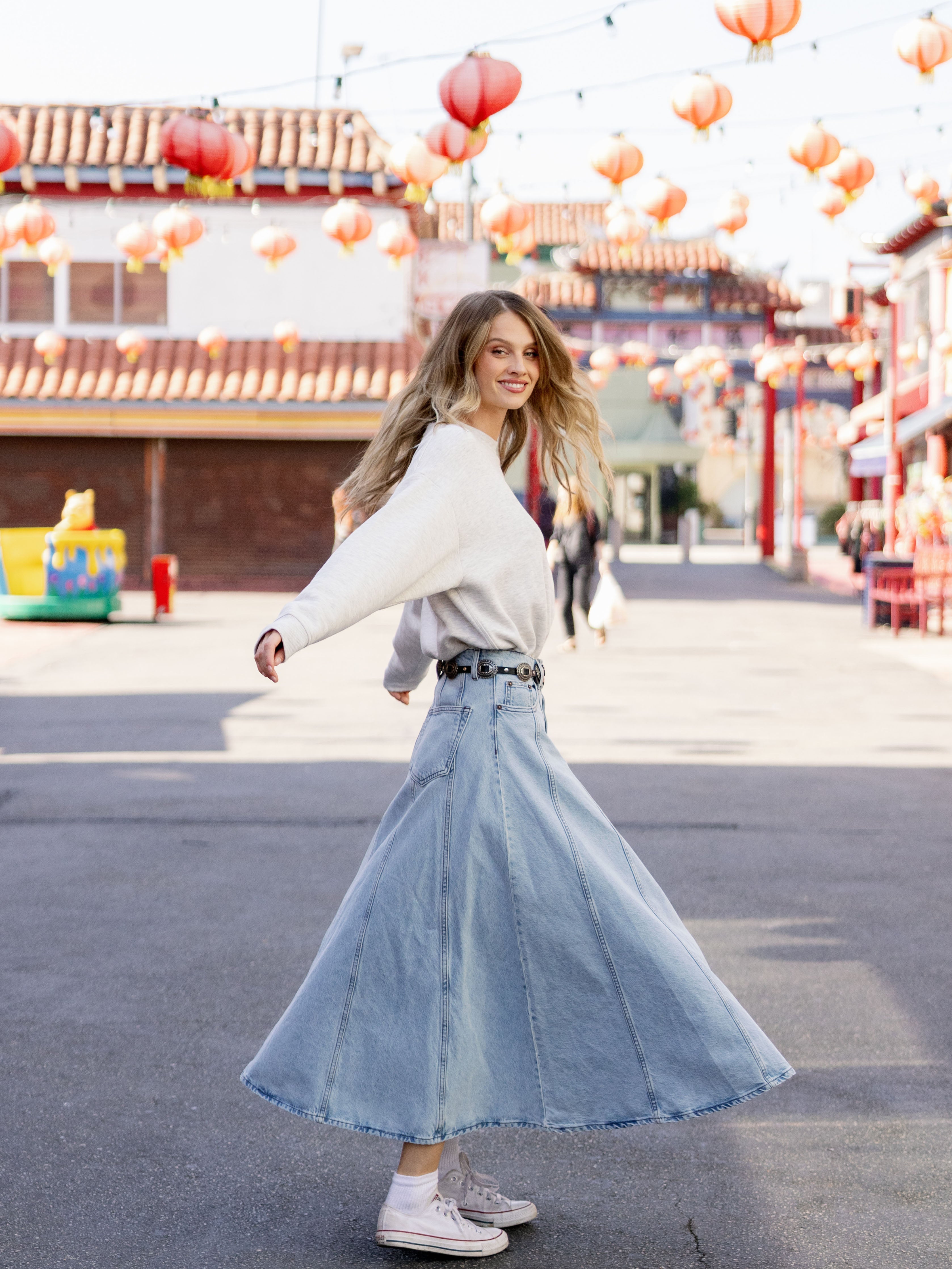 Sweat-shirt Col Rond Cityscape Femme Cozy Earth Polaire Écologique Ultra-Doux