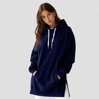 Robe Sweat à Capuche Oversize theWarmy - Confort Ultime, Style Décontracté Femme