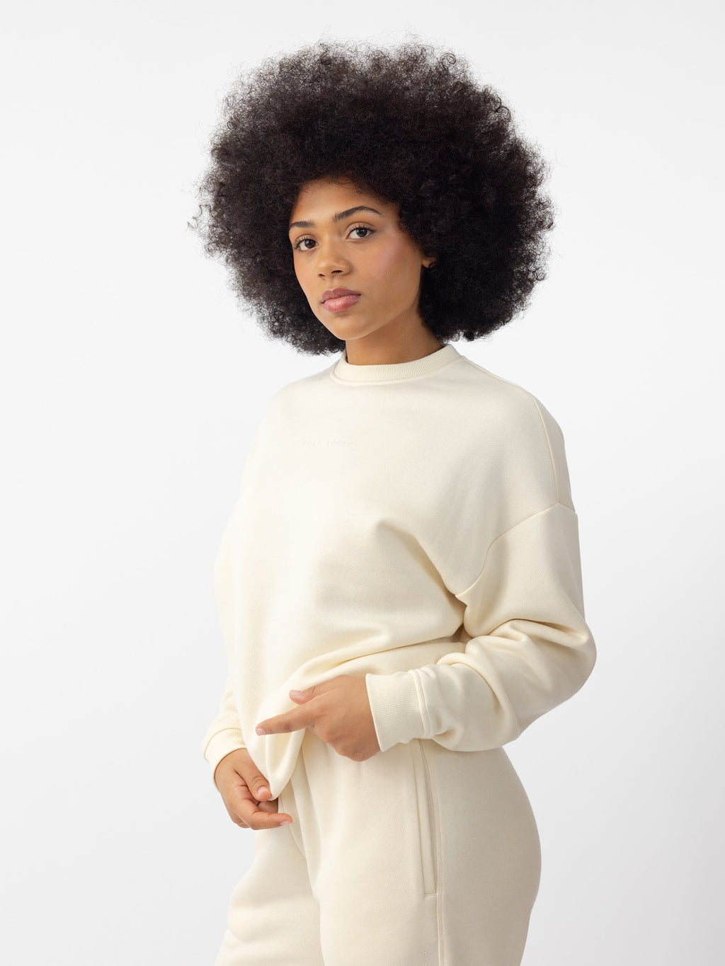 Sweat-shirt Col Rond Cityscape Femme Cozy Earth Polaire Écologique Ultra-Doux