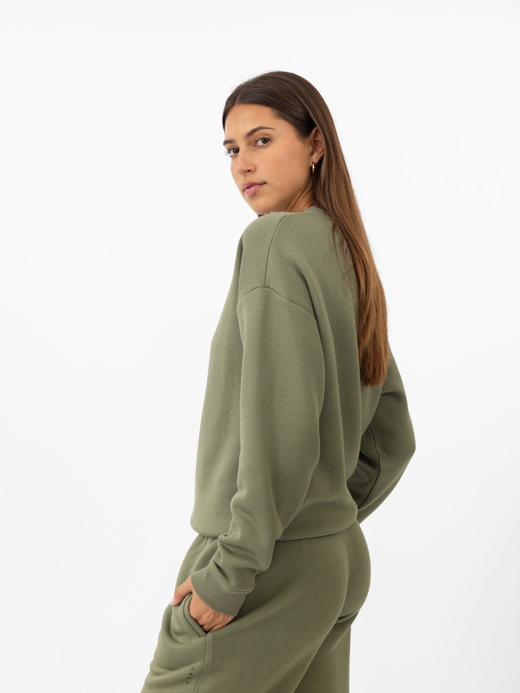 Sweat-shirt Col Rond Cityscape Femme Cozy Earth Polaire Écologique Ultra-Doux