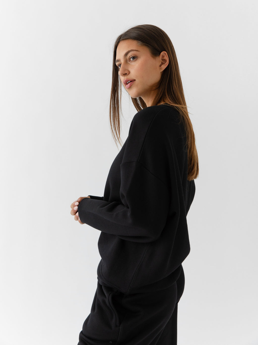 Sweat-shirt Col Rond Cityscape Femme Cozy Earth Polaire Écologique Ultra-Doux