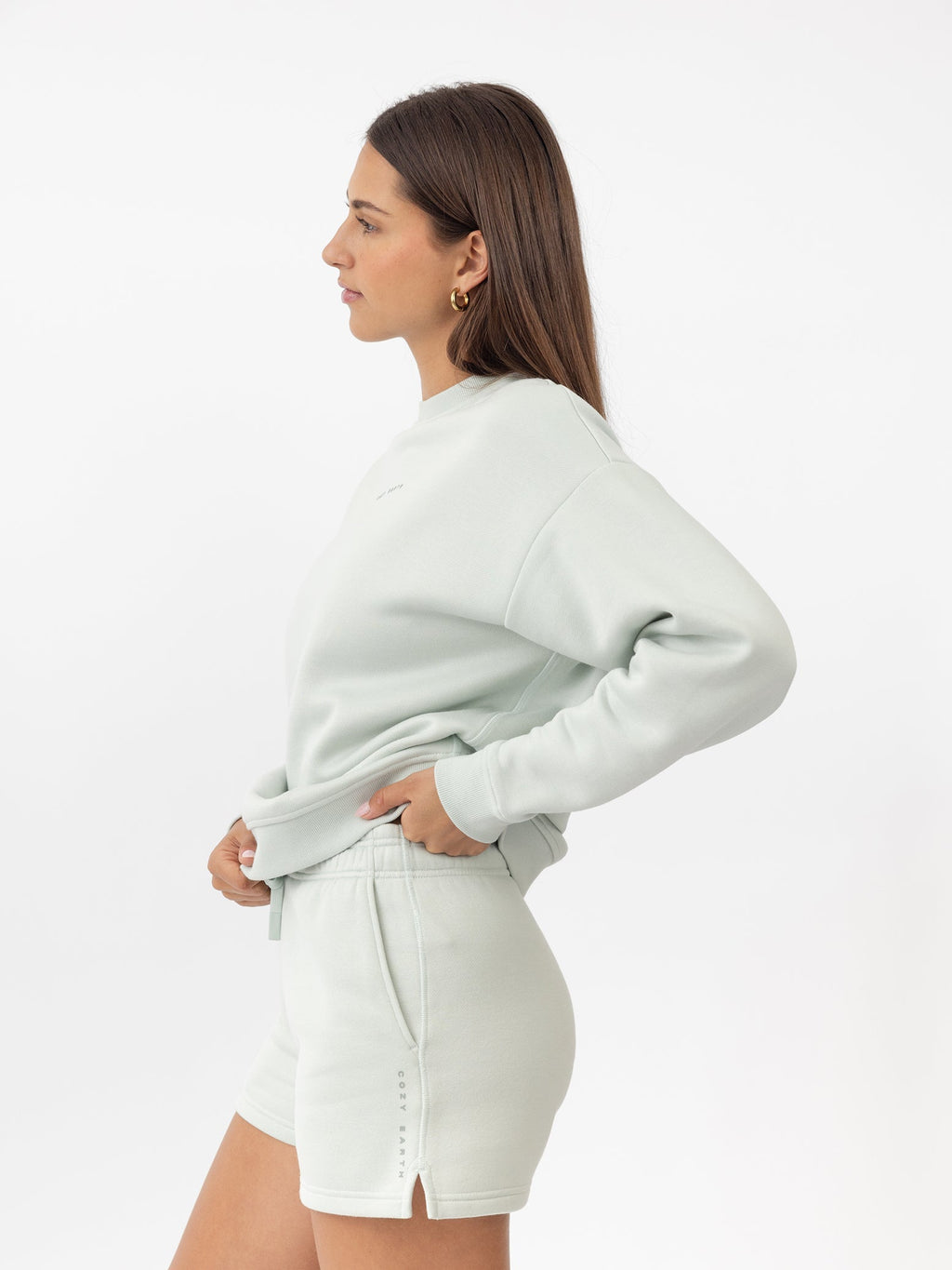 Sweat-shirt Col Rond Cityscape Femme Cozy Earth Polaire Écologique Ultra-Doux