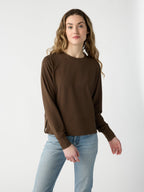 Pull Col Rond StudioLite Femme Léger Confortable Polyvalent pour Style Décontracté Cozy Earth