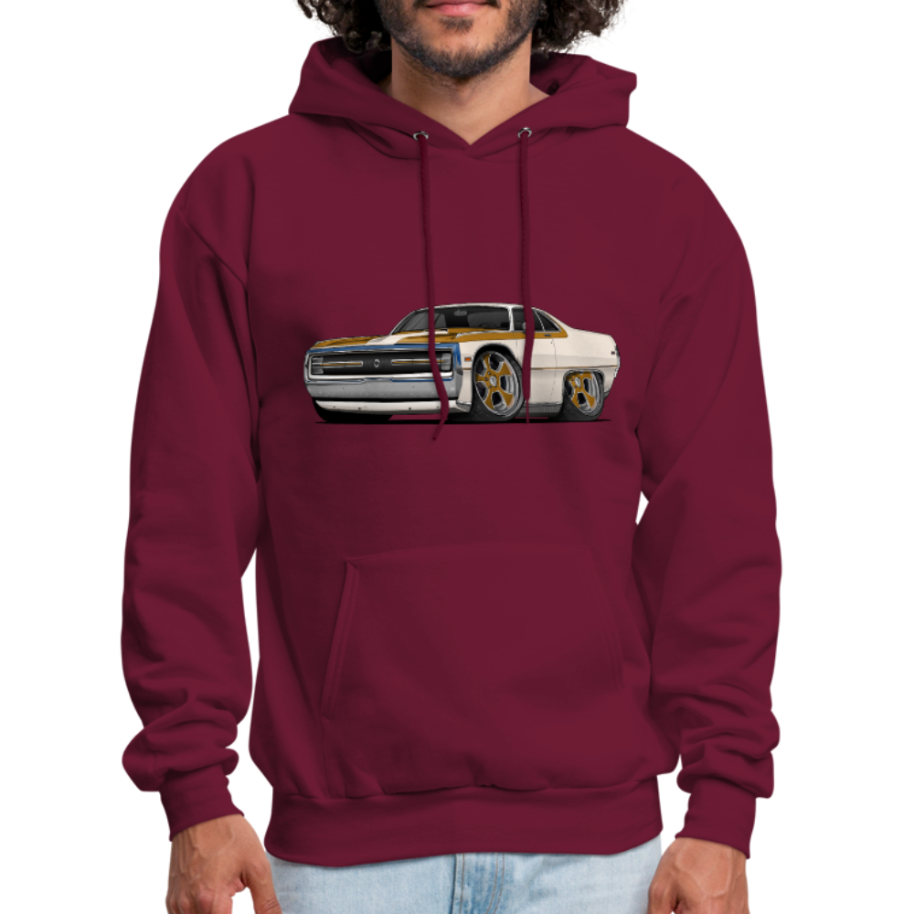 Sweat à Capuche Homme Art Voiture Chrysler 300 Hurst 1970 Design Iconique Vintage