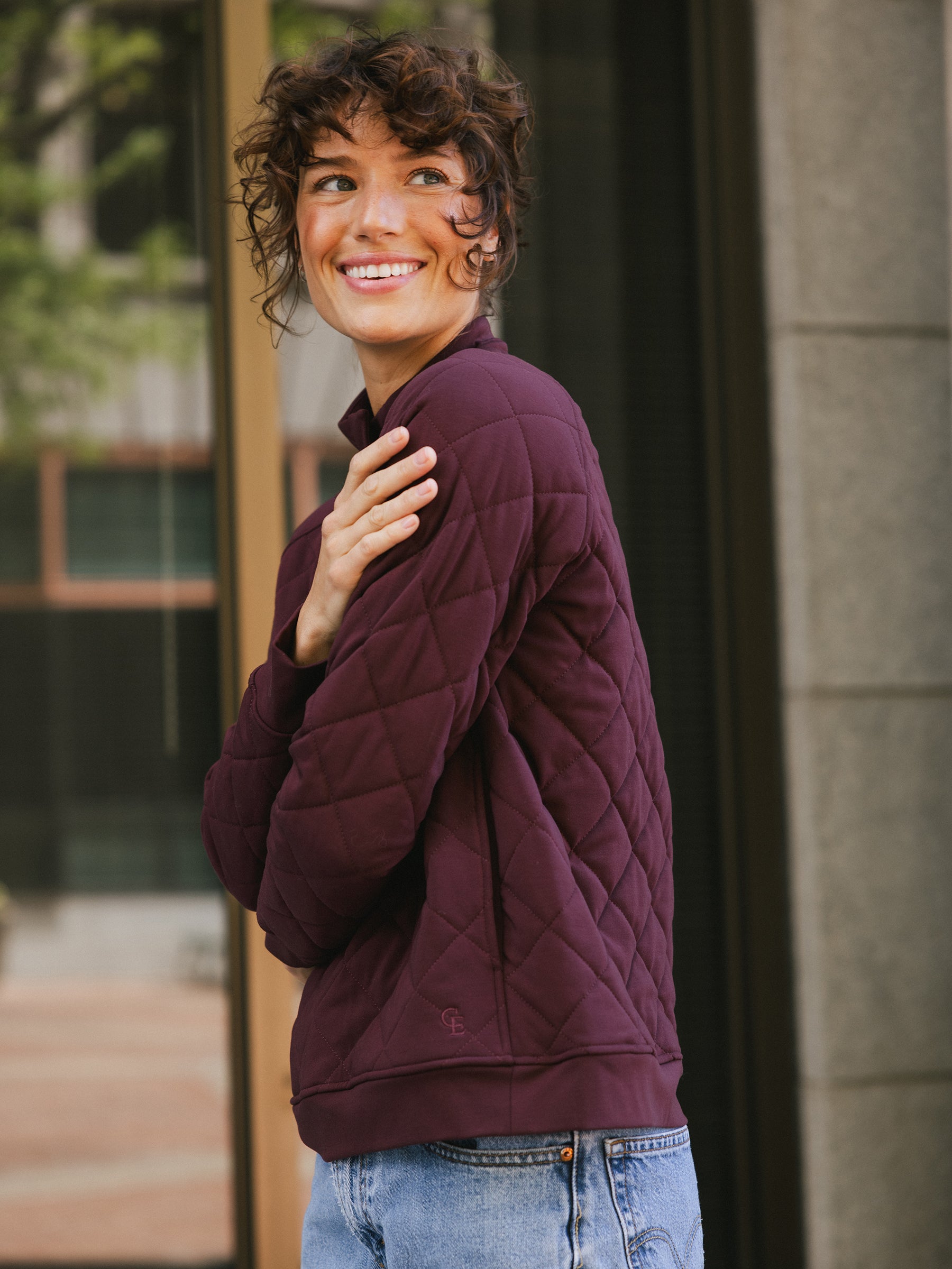 Pull Matelassé Femme en Bambou Brossé Ultra-Doux avec Boutons-Pression Élégants