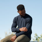 Pull Homme Col Rond Luxe Cachemire Laine Mérinos Doux Léger Polyvalent Élégant