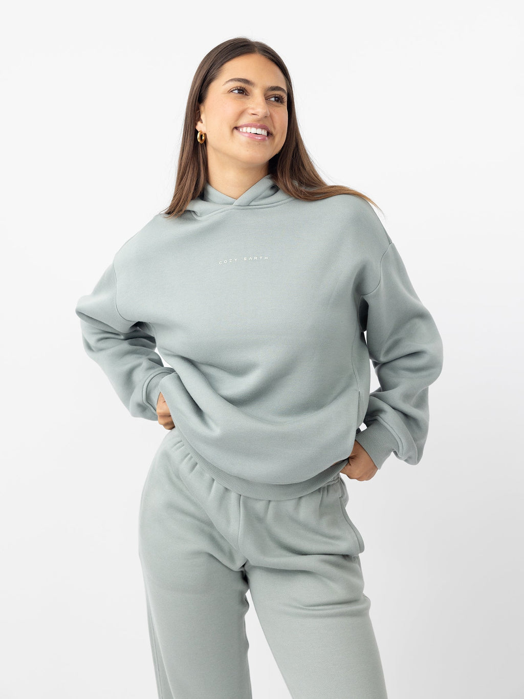 Sweat à Capuche Femme CityScape Ultra Doux Polaire Confortable Élégant Polyvalent