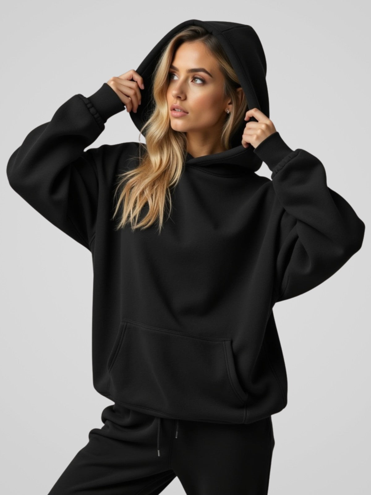 Sweat à Capuche Oversize Unisexe Doux et Confortable pour Style Décontracté Moderne