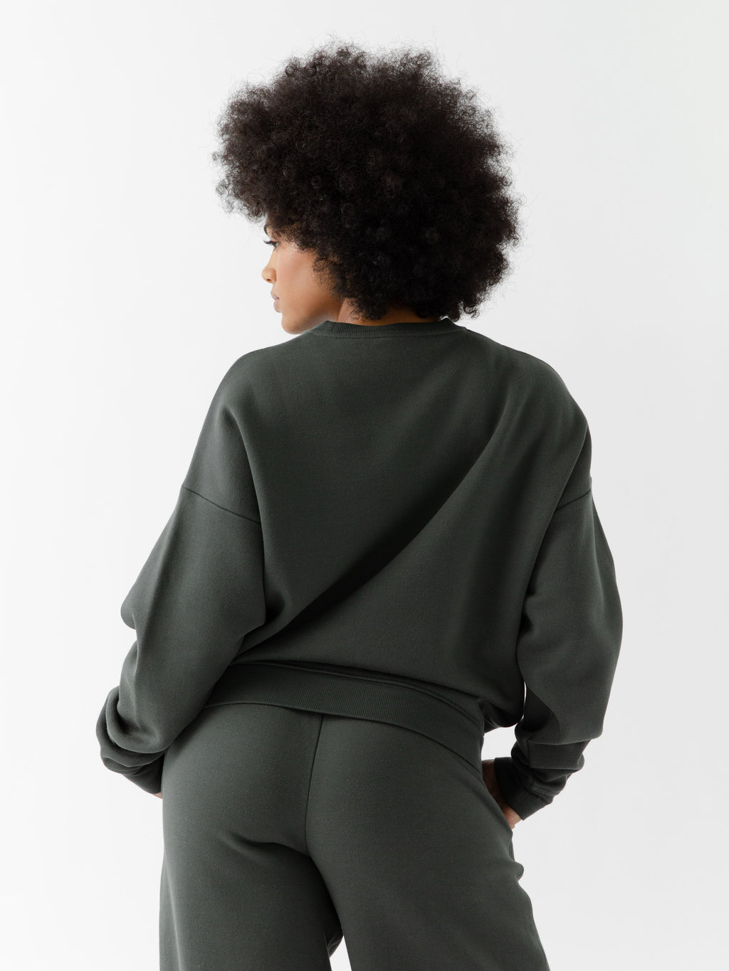 Sweat-shirt Col Rond Cityscape Femme Cozy Earth Polaire Écologique Ultra-Doux