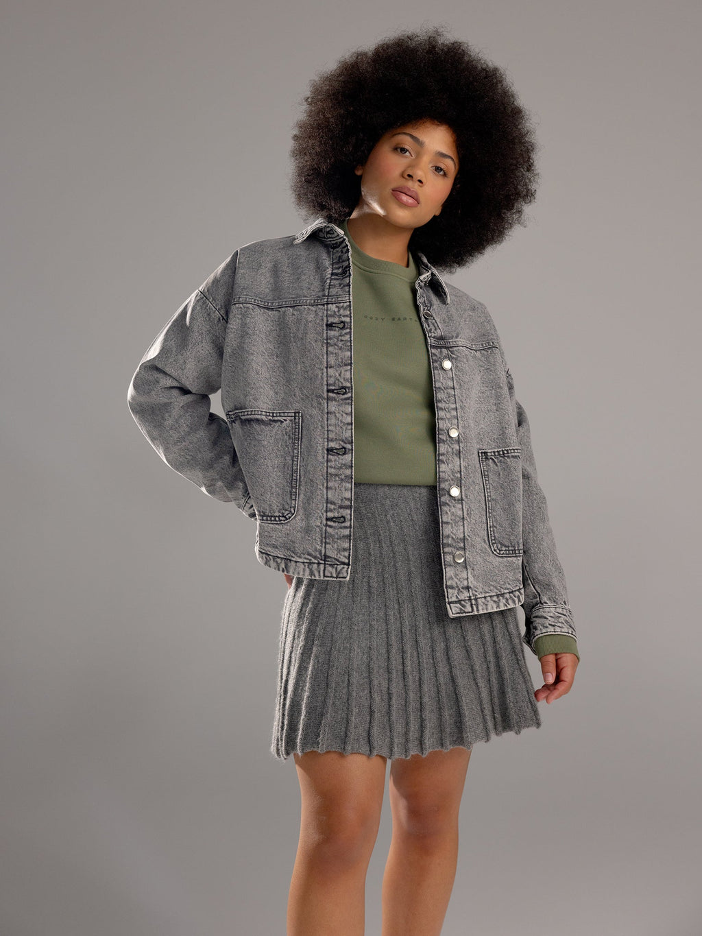 Sweat-shirt Col Rond Cityscape Femme Cozy Earth Polaire Écologique Ultra-Doux