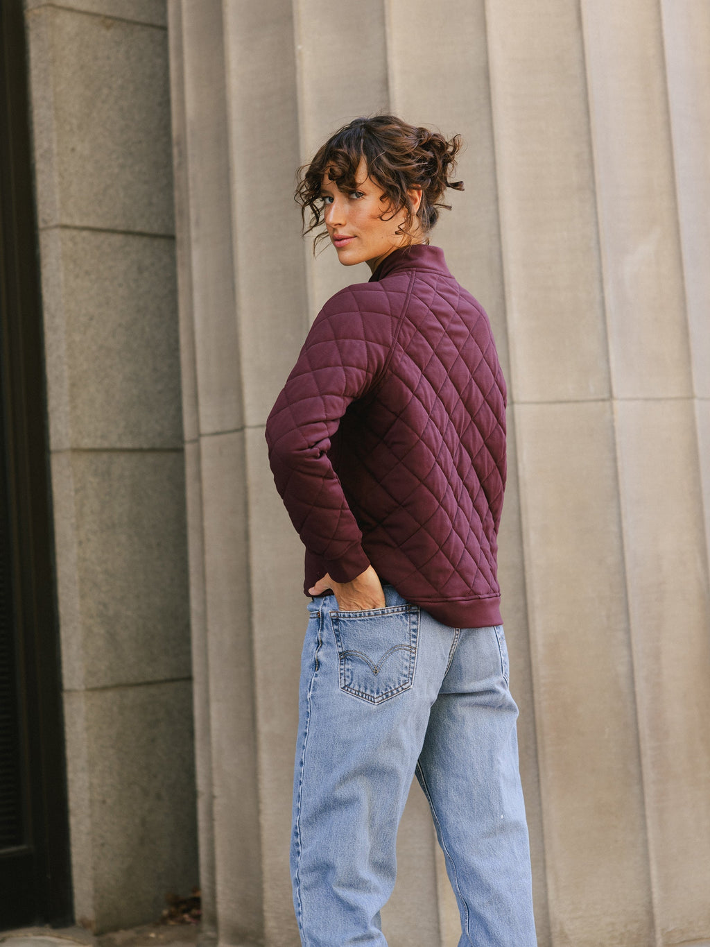 Pull Matelassé Femme en Bambou Brossé Ultra-Doux avec Boutons-Pression Élégants