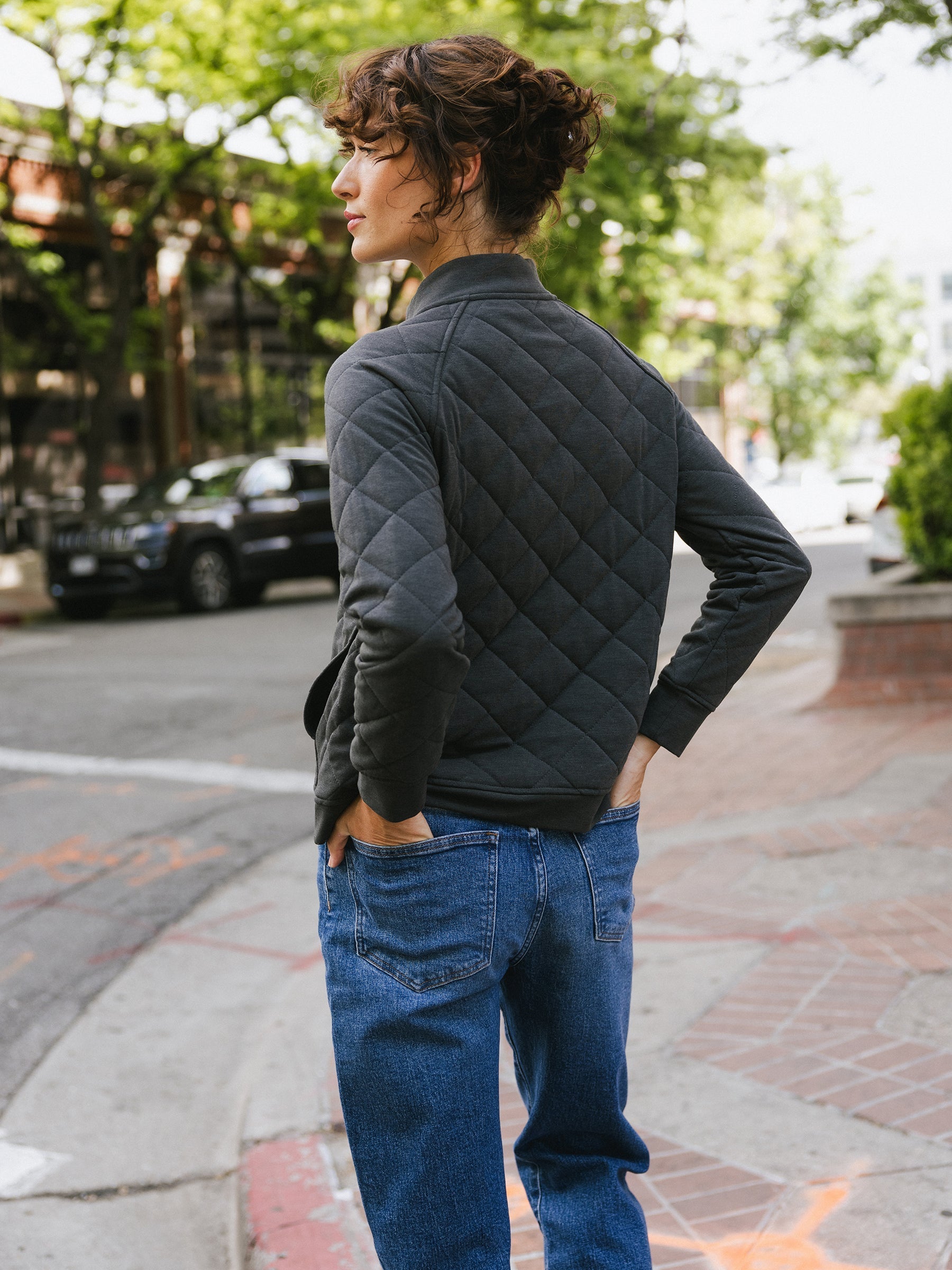 Pull Matelassé Femme en Bambou Brossé Ultra-Doux avec Boutons-Pression Élégants