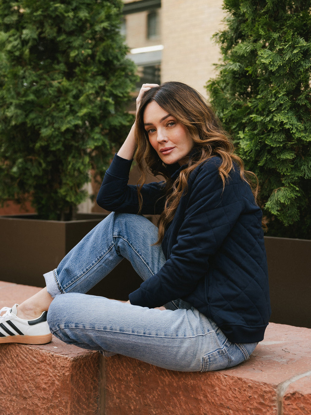 Pull Matelassé Femme en Bambou Brossé Ultra-Doux avec Boutons-Pression Élégants