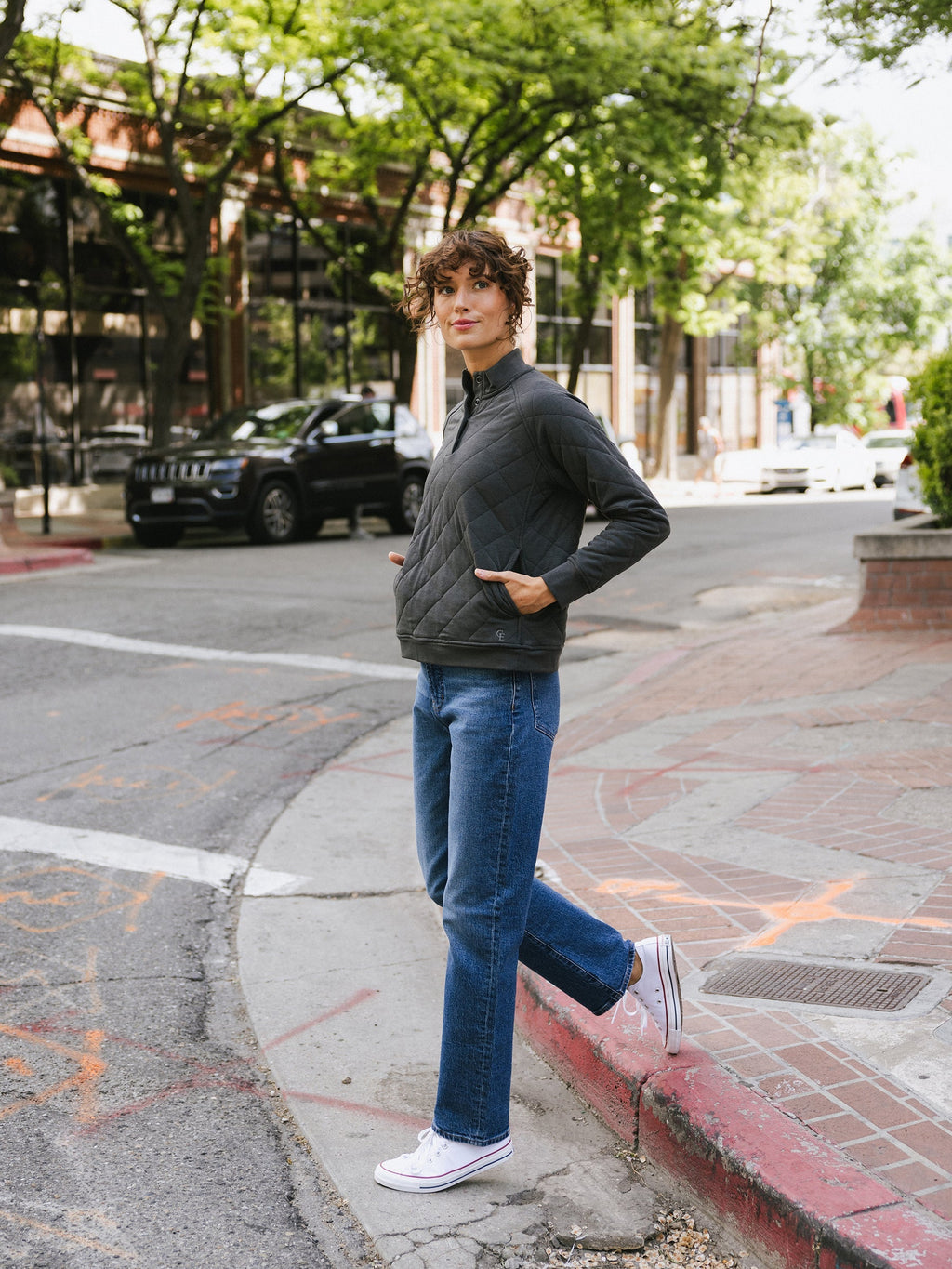 Pull Matelassé Femme en Bambou Brossé Ultra-Doux avec Boutons-Pression Élégants