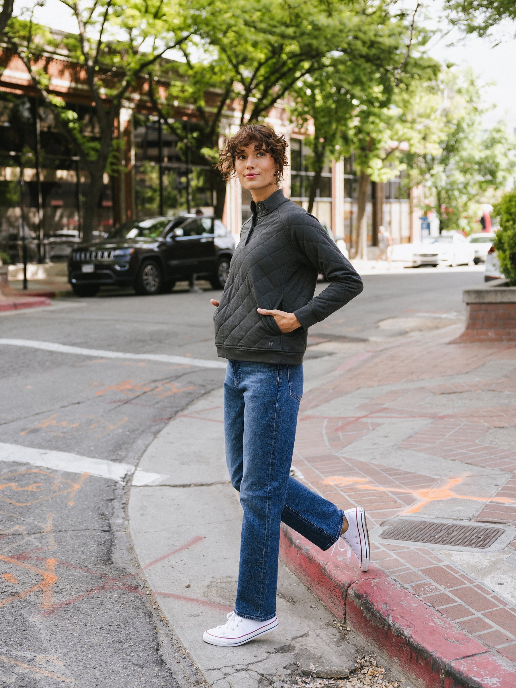 Pull Matelassé Femme en Bambou Brossé Ultra-Doux avec Boutons-Pression Élégants