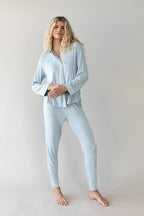 Chemise Boutonnée Femme en Bambou Extensible Col Polo Manches Longues – Confort Ultime