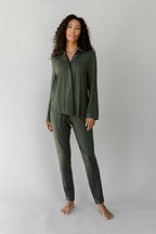 Chemise Boutonnée Femme en Bambou Extensible Col Polo Manches Longues – Confort Ultime