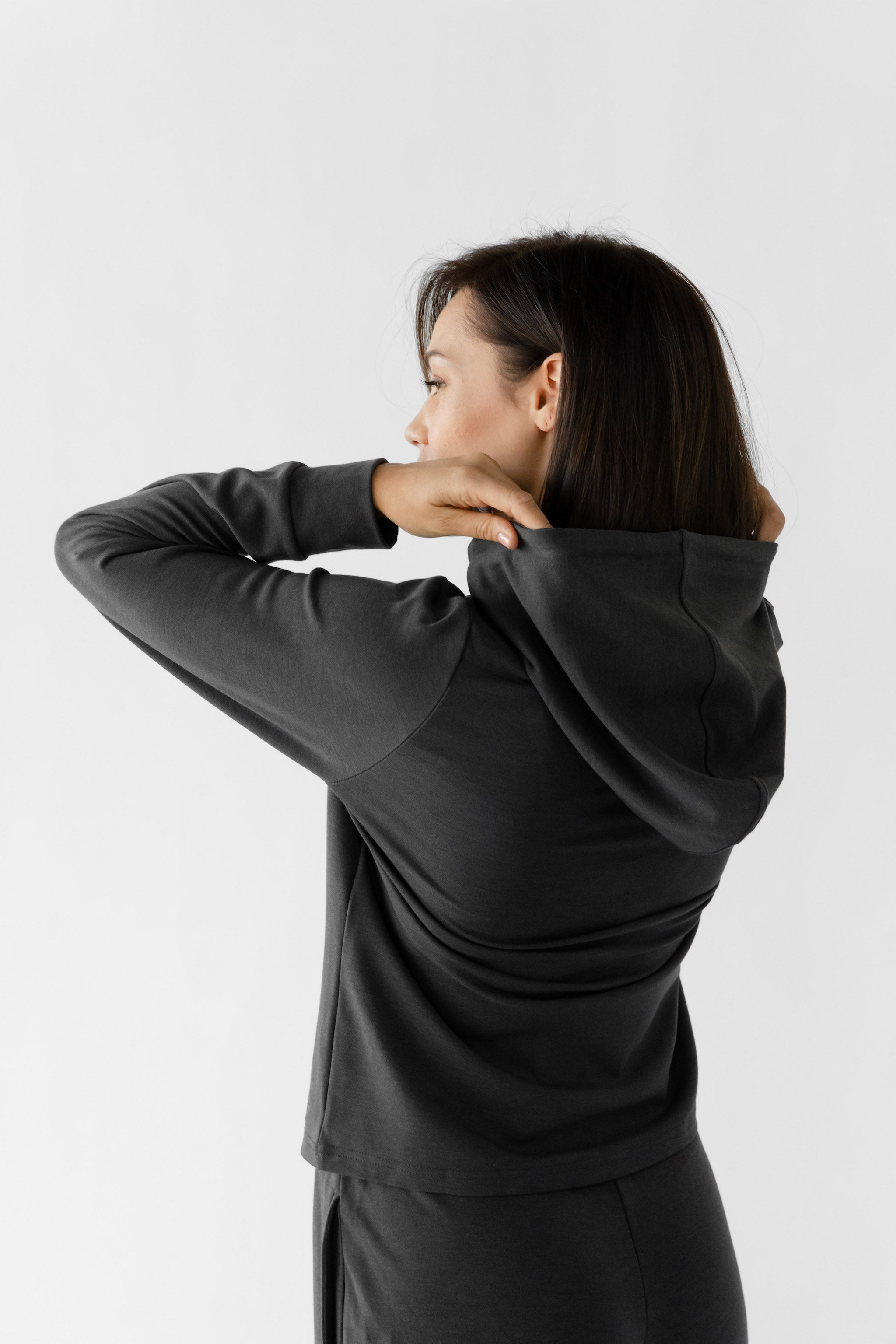 Sweat à Capuche Femme Bambou Brossé Ultra-Doux Cozy Earth, Confort Suprême