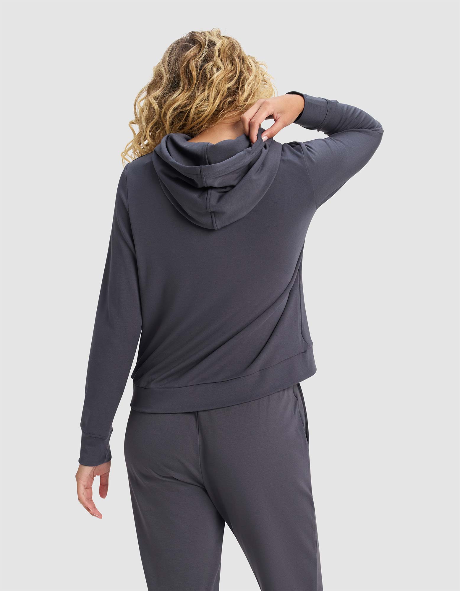 Sweat à Capuche Femme Bambou Brossé Ultra-Doux Cozy Earth, Confort Suprême