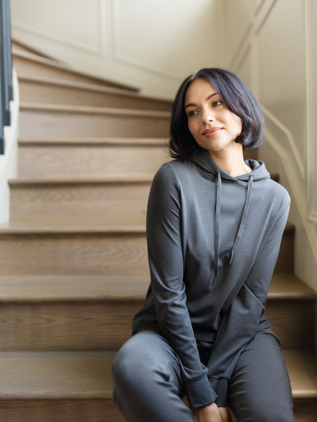 Sweat à Capuche Femme Bambou Brossé Ultra-Doux Cozy Earth, Confort Suprême