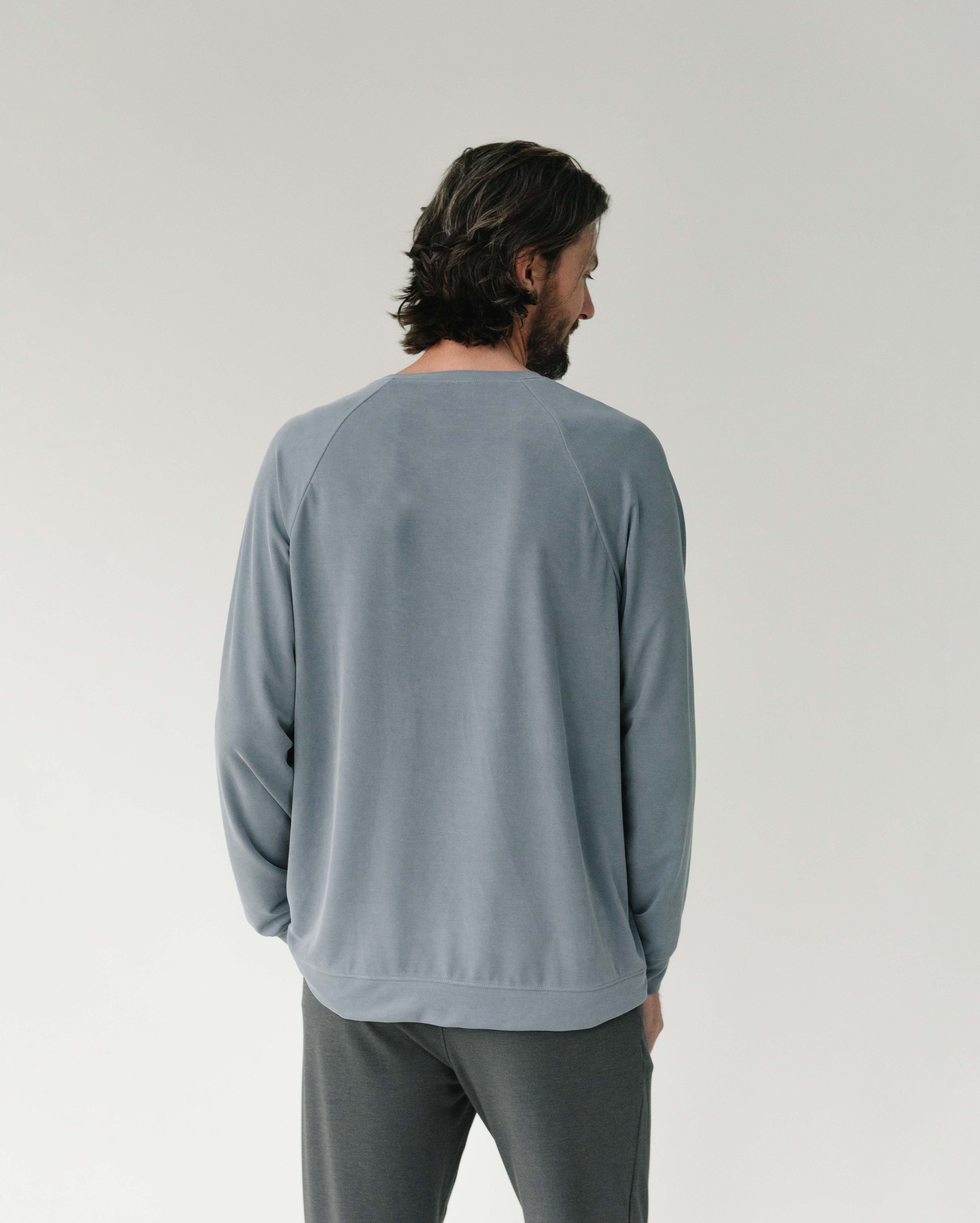 Pull-over Raglan Moderne Modal Homme Confort Ultime Respirant Doux