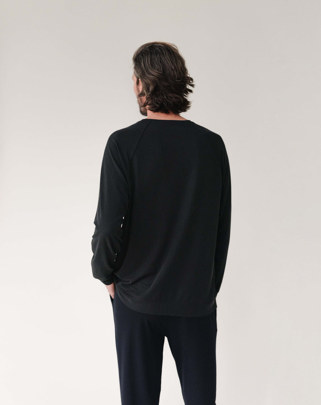 Pull-over Raglan Moderne Modal Homme Confort Ultime Respirant Doux