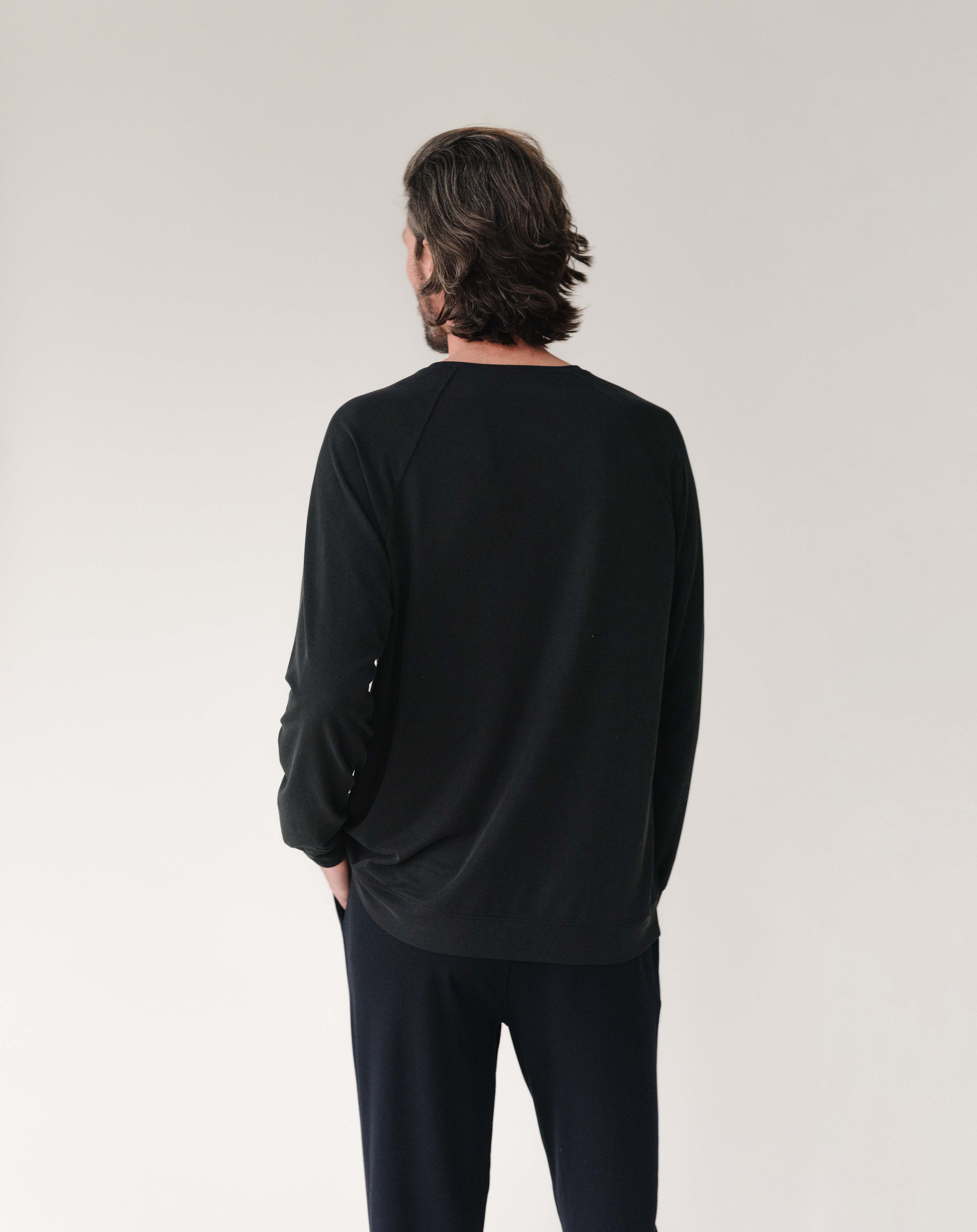 Pull-over Raglan Moderne Modal Homme Confort Ultime Respirant Doux