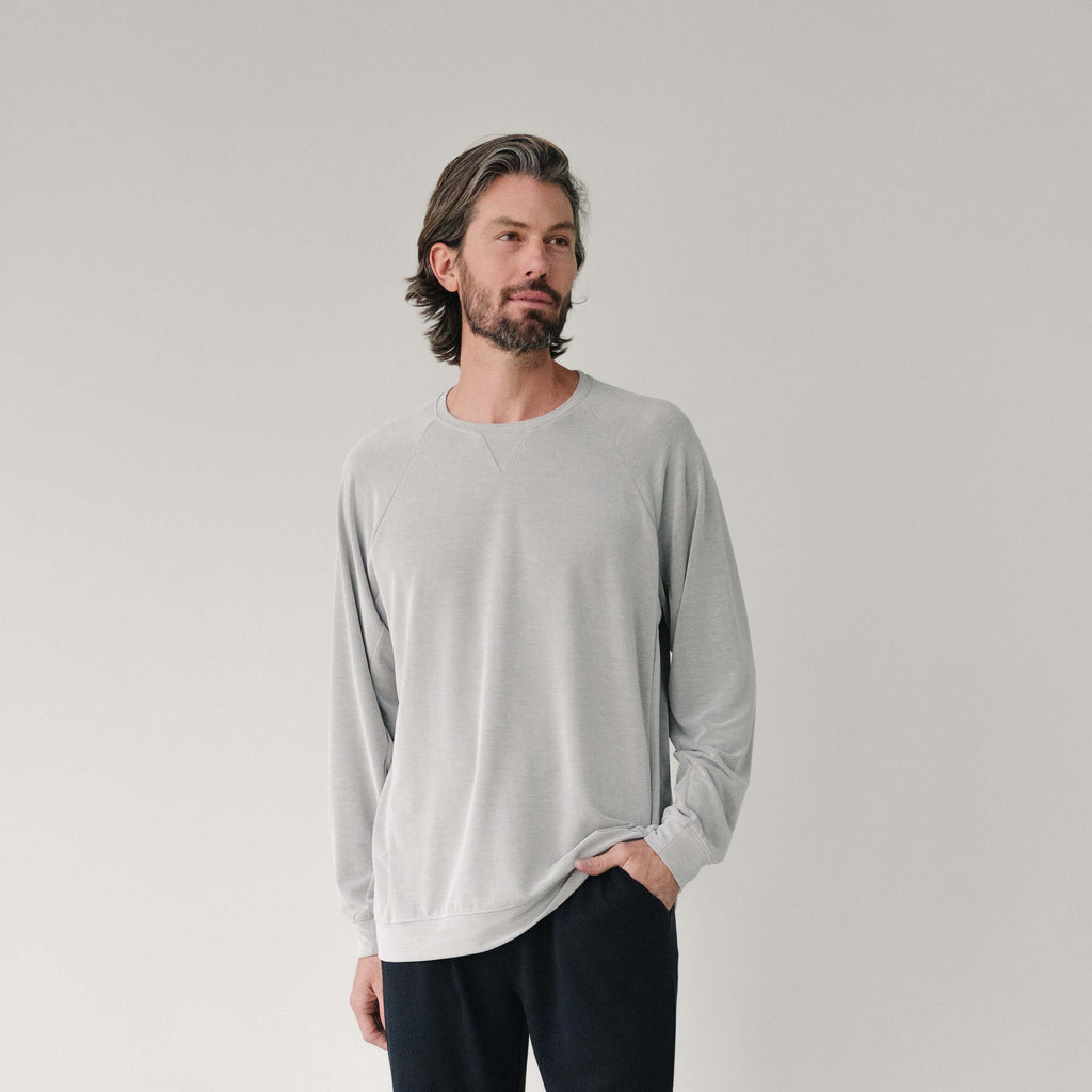 Pull-over Raglan Moderne Modal Homme Confort Ultime Respirant Doux