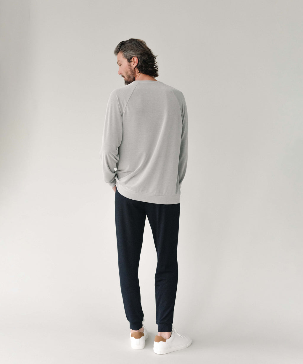 Pull-over Raglan Moderne Modal Homme Confort Ultime Respirant Doux