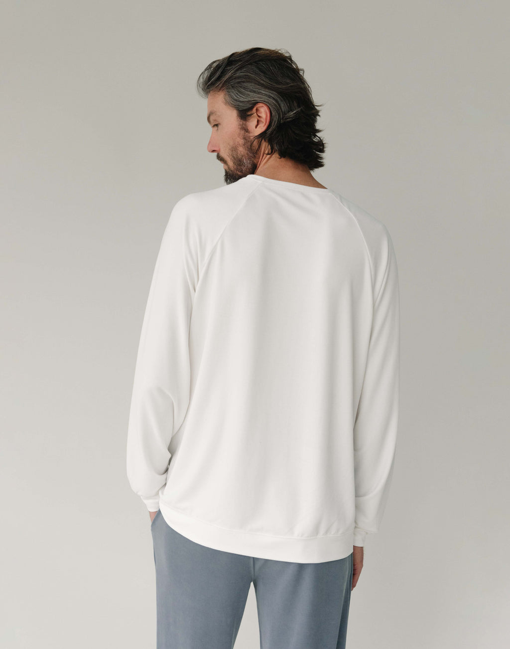 Pull-over Raglan Moderne Modal Homme Confort Ultime Respirant Doux