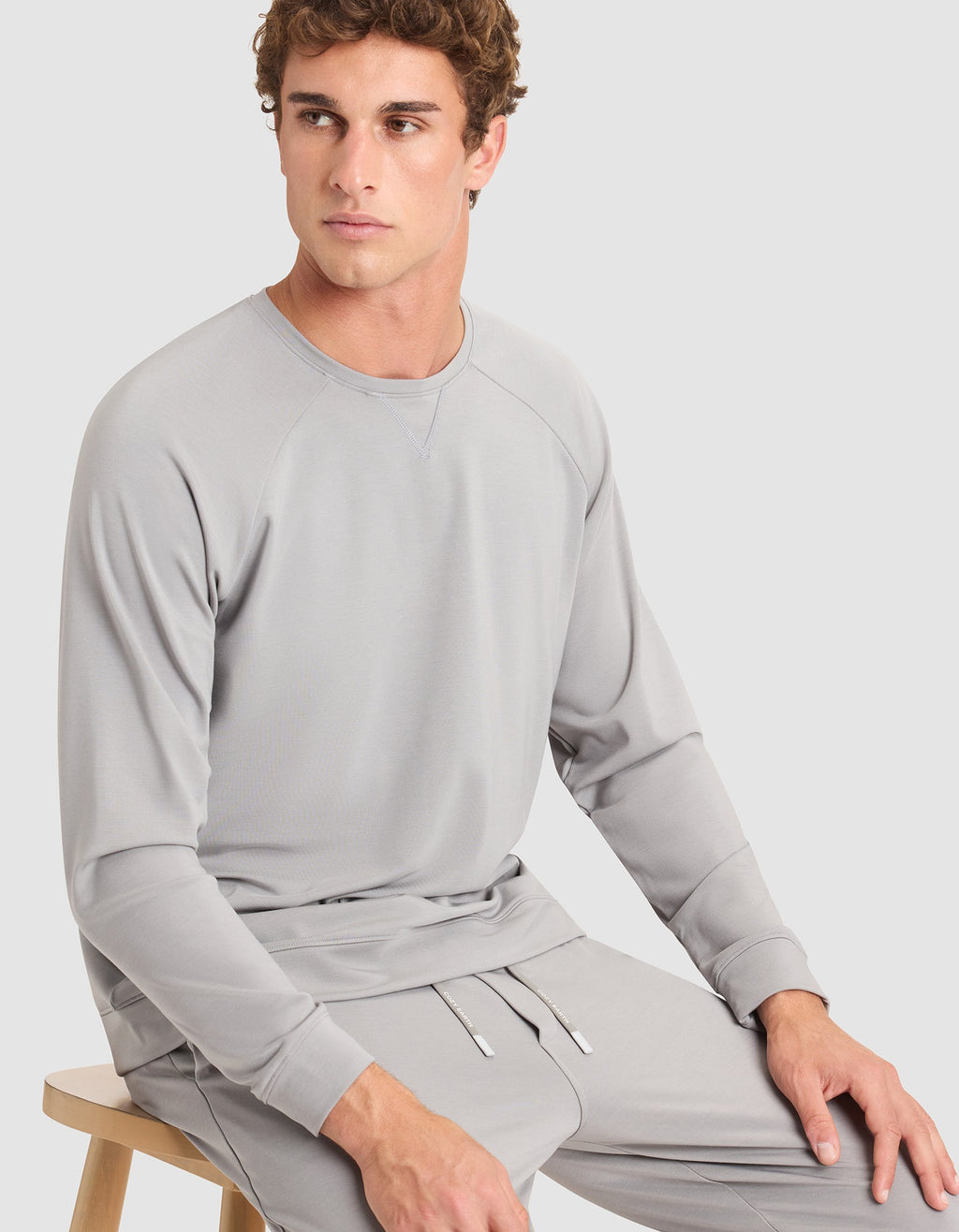 Pull Homme Confort Ultime Bambou Brossé Respirant Col Rond Toute Saison