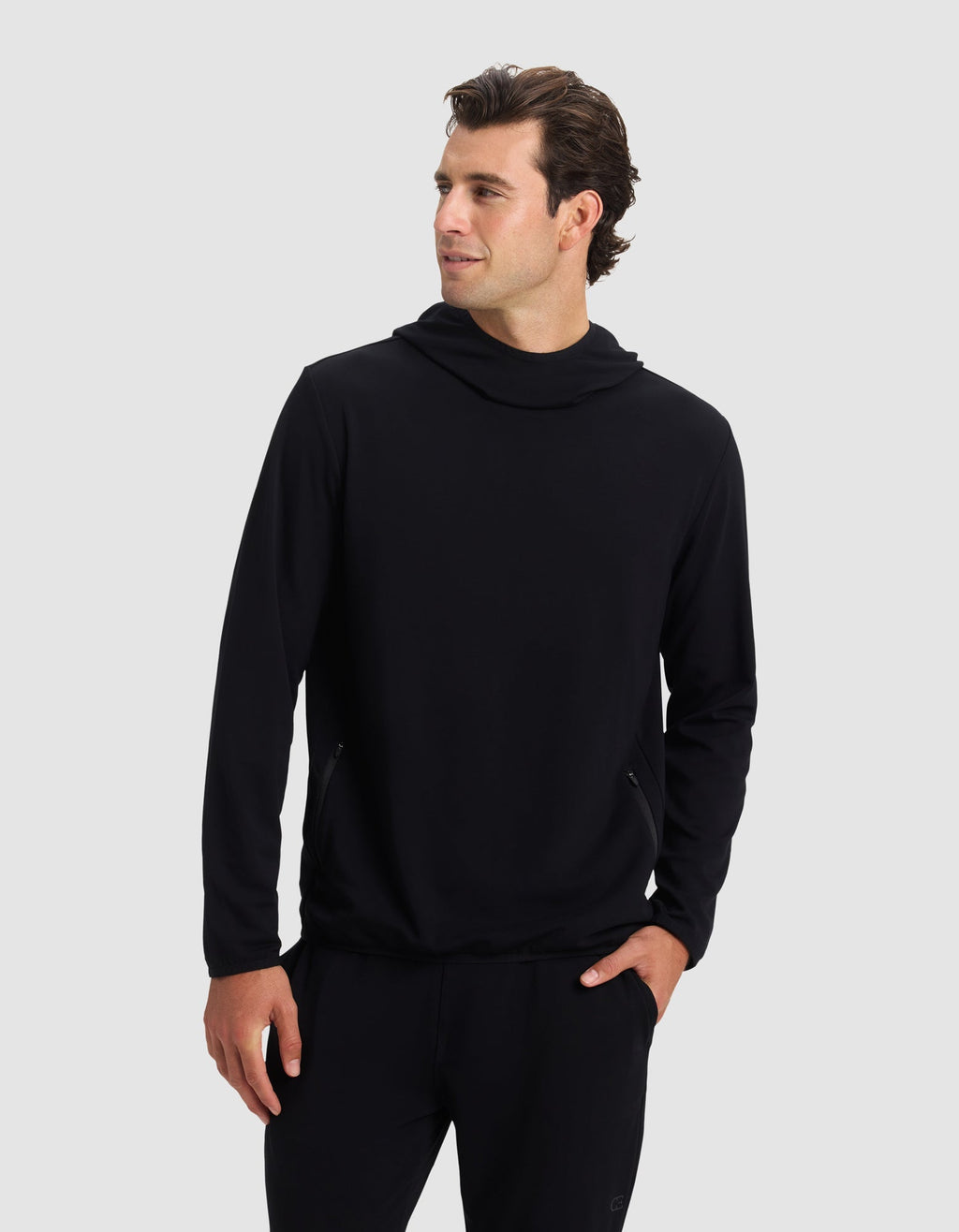 Sweat à Capuche Homme Bambou Brossé Doux Confortable Récupération Sportive