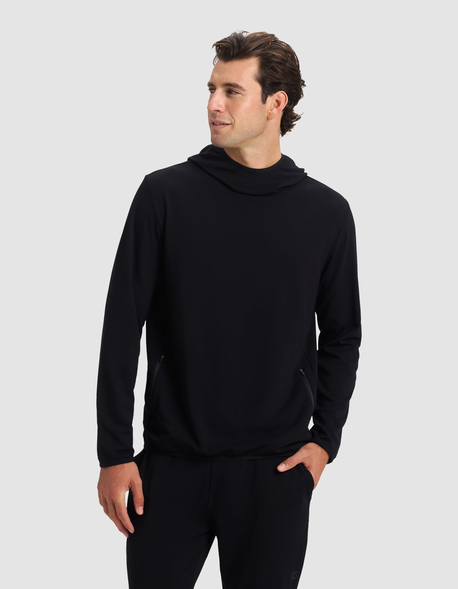 Sweat à Capuche Homme Bambou Brossé Doux Confortable Récupération Sportive