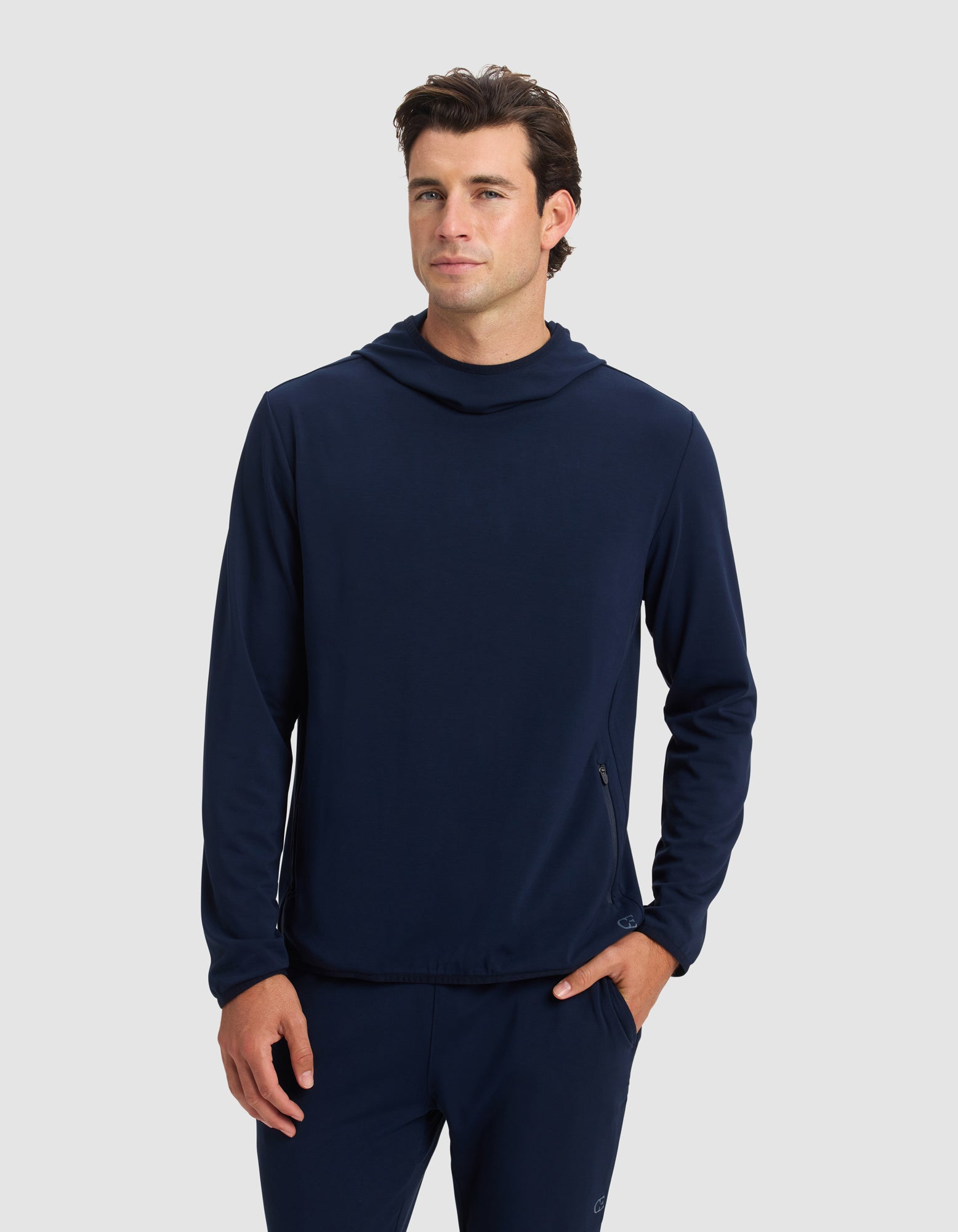 Sweat à Capuche Homme Bambou Brossé Doux Confortable Récupération Sportive