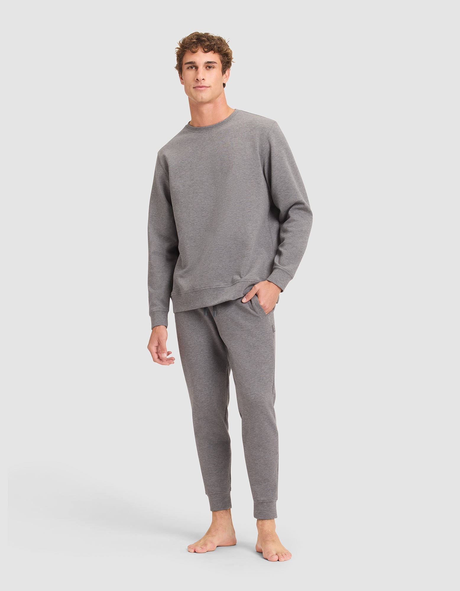 Haut Col Rond StretchTech Homme Cozy Earth : Confort Ultime, Style Polyvalent