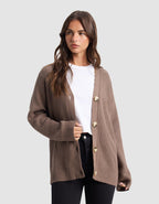 Cardigan Classique Oversize Femme Confortable & Élégant en Bambou Doux Cozy Earth