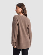 Cardigan Classique Oversize Femme Confortable & Élégant en Bambou Doux Cozy Earth