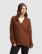 Cardigan Classique Oversize Femme Confortable & Élégant en Bambou Doux Cozy Earth